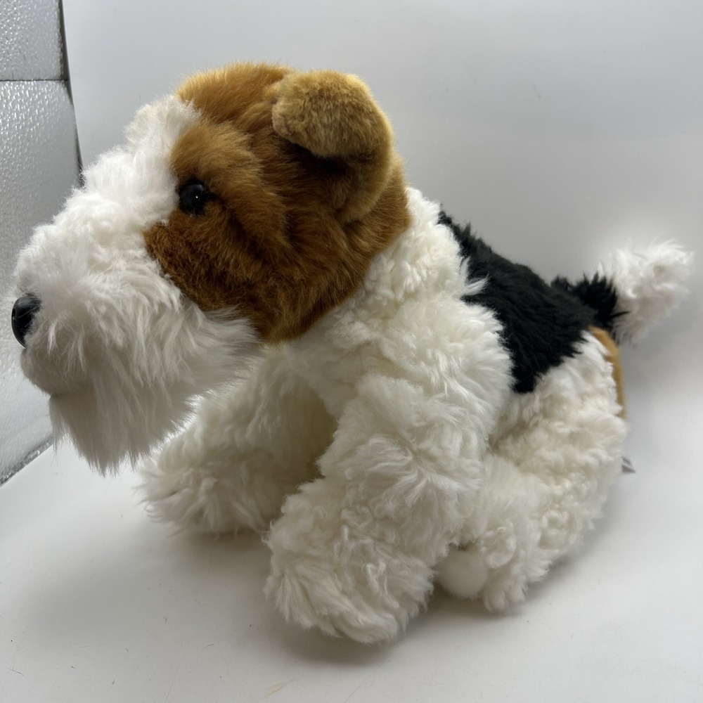 Ganz Heritage Collection Fox Terrier Airedale Plush 12" Tri-Color Dog RARE
